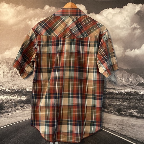 Men’s vintage Wrangler shirt sleeve Pearl snap shirt - Picture 5 of 6